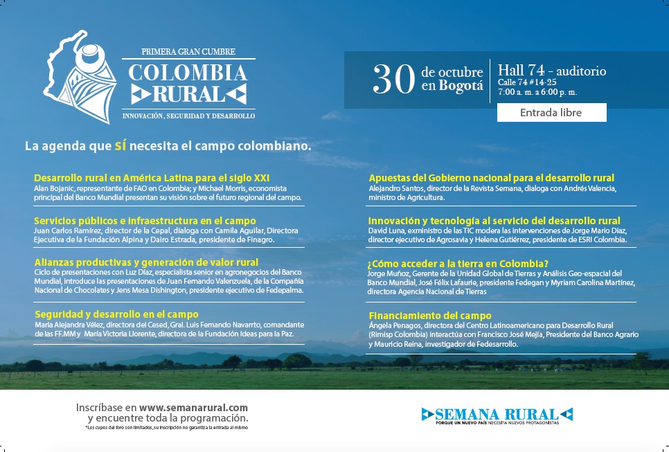 Agenda Cumbre Colombia Rural