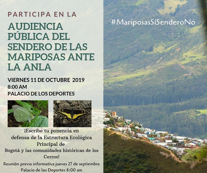 Audiencia pública sendero mariposas