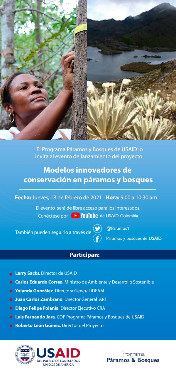 EVENTO PÁRAMOS Y BOSQUES USAID