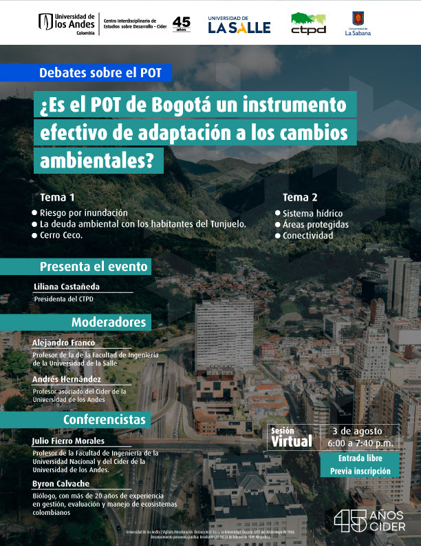 pot bogota cambio climatico