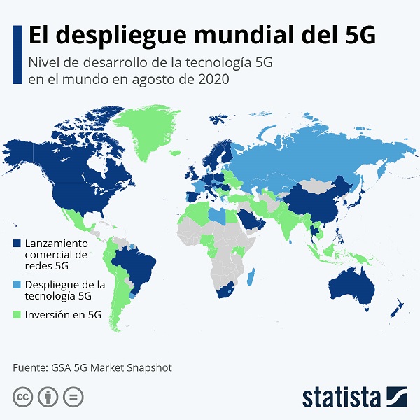 5g en el mundo