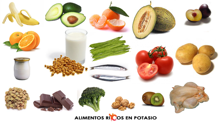 Alimentos ricos en potasio