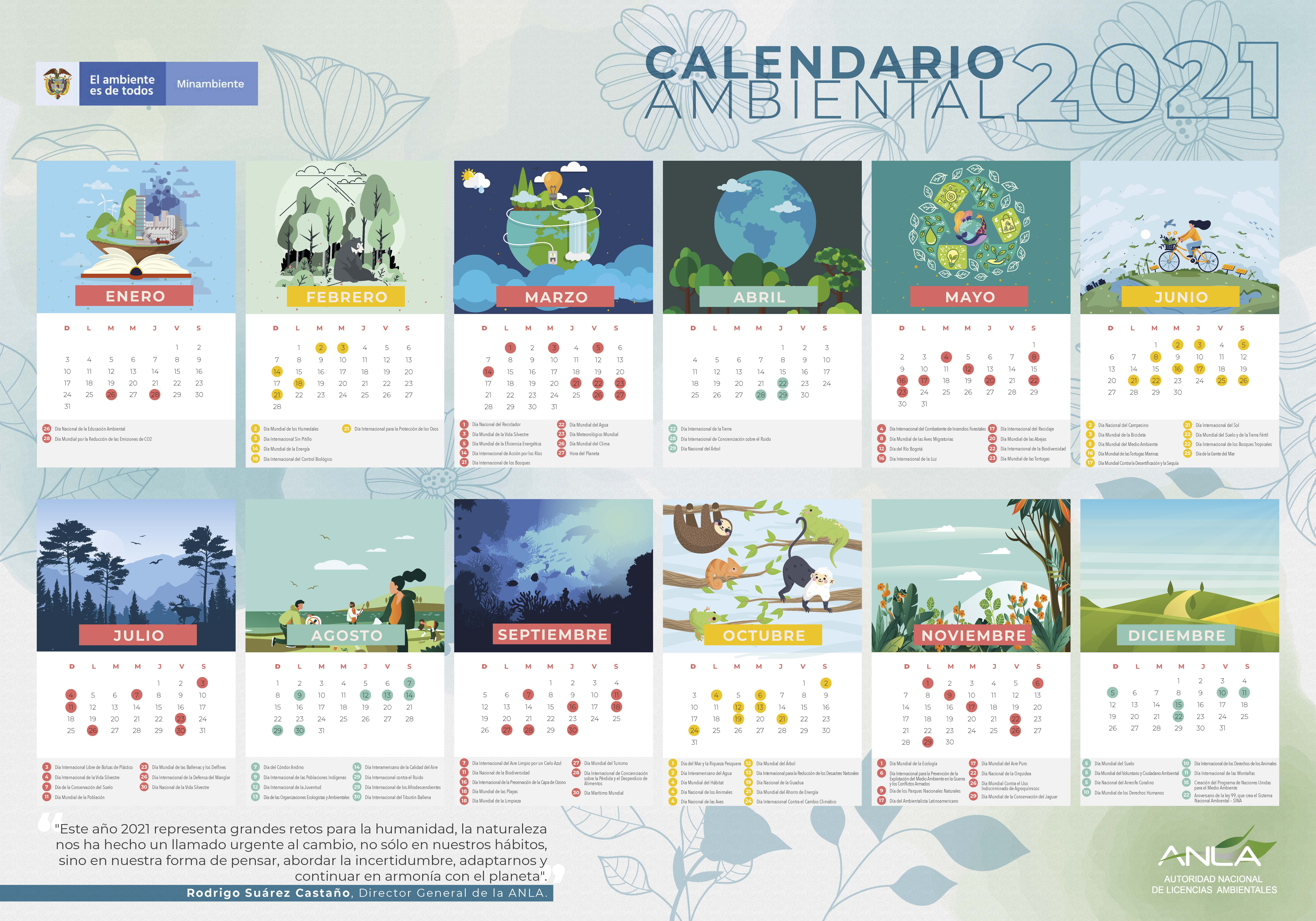 Calendario Ambiental 2021