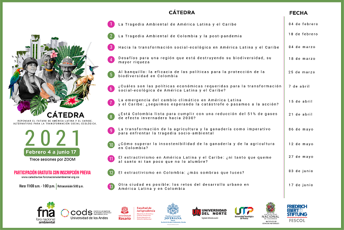 Calendario foro nacional ambiental