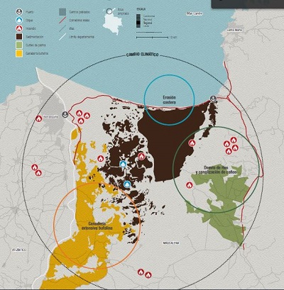 Foto 5 mapa de afectación ciénaga grande