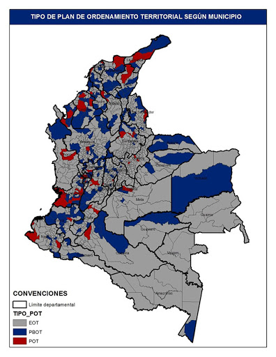 Mapa POT Colombia