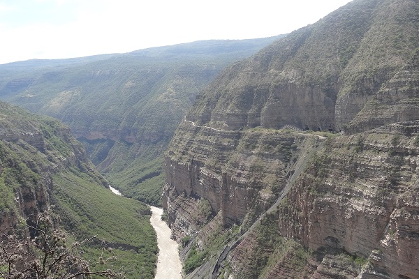 Vista del Cañón del la boca de la mina La Nacuma