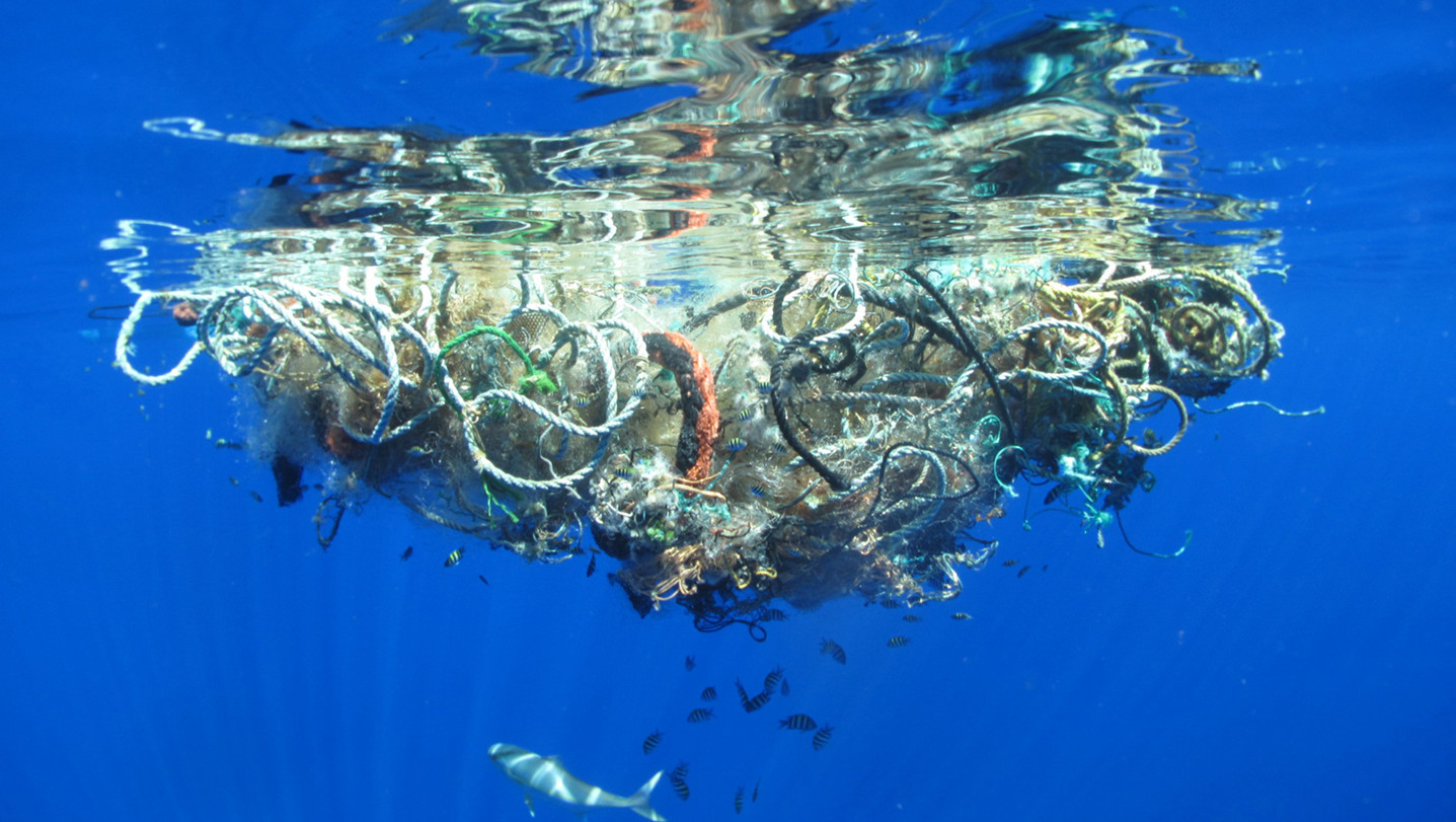 basura en el oceano