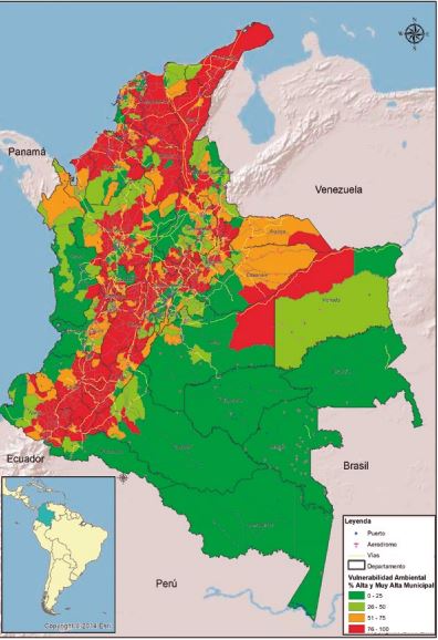 mapa vulnerabilidad ambiental