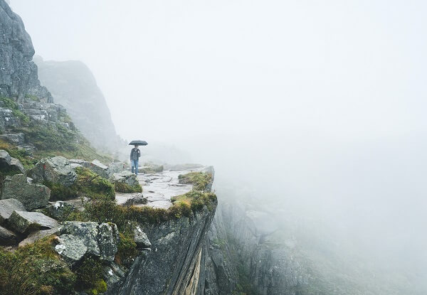 montaña lluvia