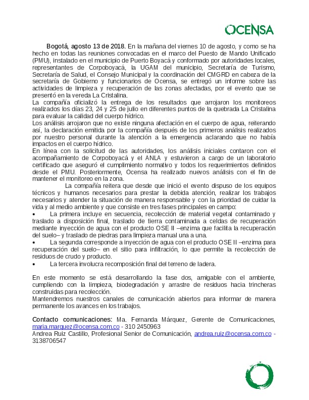 ocensa